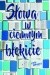 Słowa w ciemnym błękicie