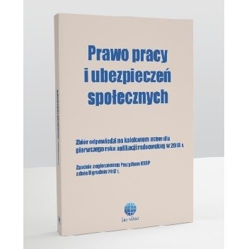 Prawo Pracy I Ubezpiecze Spo Ecznych Zbi R Odpowiedzi Na Kolokwium