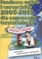 Fundusze unijne i europejskie 2007-2013 dla samorządu terytorialnego