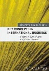 Okładka książki Key Concepts in International Business Jonathan Sutherland