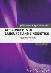 Okładka książki Key contepts in language and linguistics Geoffrey Finch