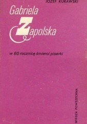 Okładka książki Gabriela Zapolska Józef Rurawski