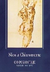 Okładka książki Co pozostaje. Notesy 1955-1971 Nicola Chiaromonte