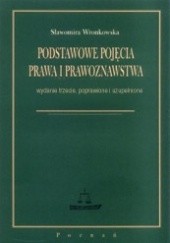 Okładka książki Podstawowe pojęcia prawa i prawoznawstwa Sławomira Wronkowska