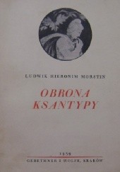 Okładka książki Obrona Ksantypy Ludwik Hieronim Morstin