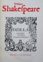 Okładka książki Miarka za miarkę William Shakespeare
