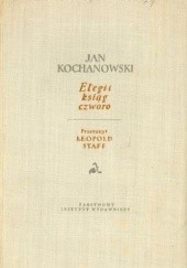 Okładka książki Elegii ksiąg czworo Jan Kochanowski