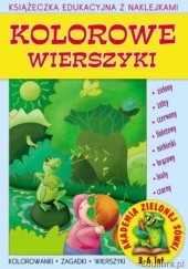 Okładka książki Kolorowe wierszyki Książeczka eduk.z naklej Małgorzata Czyżowska