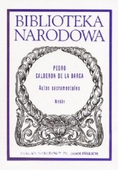 Okładka książki Autos sacramentales Pedro Calderón de la Barca