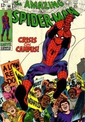 Okładka książki Amazing Spider-Man - #068 - Crisis on Campus! Stan Lee, Jim Mooney, John Romita Sr.