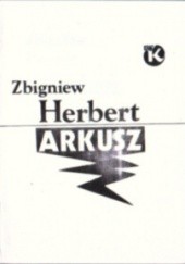 Okładka książki Arkusz Zbigniew Herbert