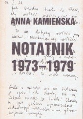 Okładka książki Notatnik 1973-1979 Anna Kamieńska