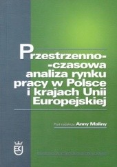 Okładka książki Przestrzenno-czasowa analiza rynku pracy w Polsce i krajach Unii Europejskiej Anna Malina