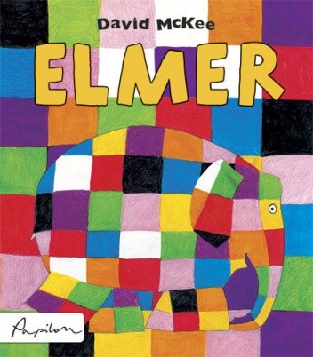 Okładki książek z cyklu Elmer