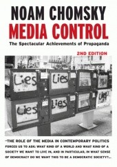Okładka książki Media control: The Spectacular Achievements of Propaganda Noam Chomsky
