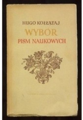 Okładka książki Wybór pism naukowych Hugo Kołłątaj