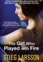 Okładka książki The girl who played with fire Stieg Larsson