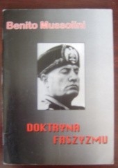Okładka książki Doktryna faszyzmu Benito Mussolini