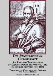 Okładka książki Restoration of Christianity Miquel Servet