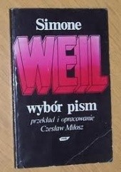 Okładka książki Wybór pism Simone Weil