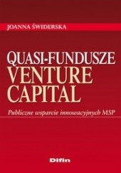 Quasi-fundusze venture capital Publiczne wsparcie innowacyjnych MSP