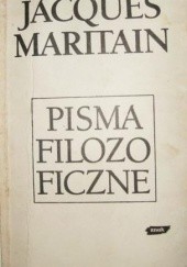 Okładka książki Pisma filozoficzne Jacques Maritain