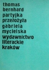 Okładka książki Partyjka Thomas Bernhard