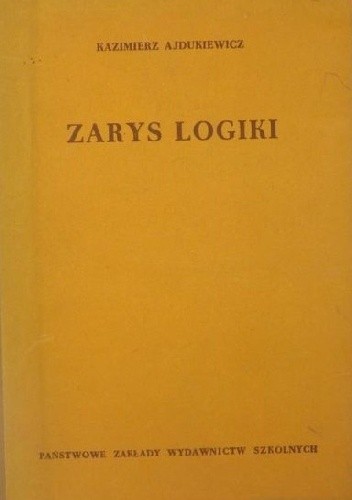 Okładka książki Zarys logiki Kazimierz Ajdukiewicz