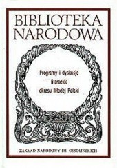 Okładka książki Programy i dyskusje literackie okresu Młodej Polski Maria Podraza-Kwiatkowska