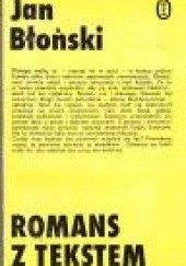 Okładka książki Romans z tekstem Jan Błoński