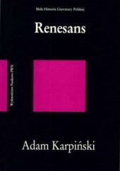 Okładka książki Renesans Adam Karpiński