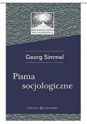 Okładka książki Pisma socjologiczne Georg Simmel