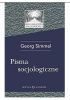 Okładka książki Pisma socjologiczne Georg Simmel