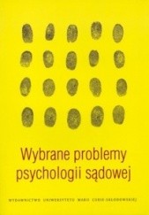 Okładka książki Wybrane problemy psychologii sądowej Beata Ledwoch