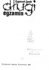 Okładka książki Długi egzamin Zygmunt Zonik