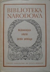 Okładka książki Najdawniejsze zabytki języka polskiego. praca zbiorowa