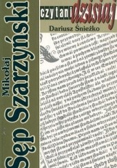 Okładka książki Mikołaj Sęp Szarzyński Dariusz Śnieżko