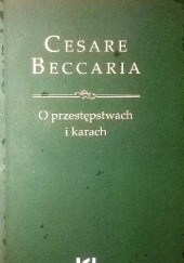Okładka książki O przestępstwach i karach Cesare Beccaria