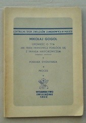Okładka książki Opowieść o tym, jak Iwan Iwanowicz pokłócił się z Iwanem Nikiforowiczem Mikołaj Gogol