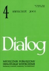 Okładka książki Dialog, nr 4 / kwiecień 2003