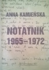 Okładka książki Notatnik 1965-1972 Anna Kamieńska