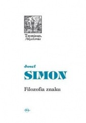 Okładka książki Filozofia znaku Josef Simon