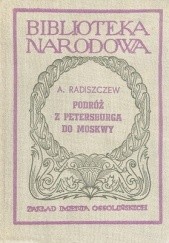 Okładka książki Podróż z Petersburga do Moskwy Aleksander Radiszczew
