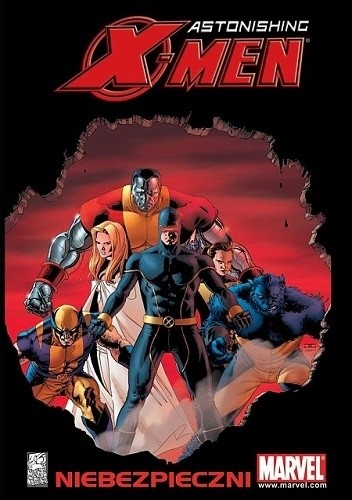 Okładki książek z serii Astonishing X-Men