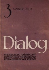 Okładka książki Dialog, nr 3 (83) / marzec 1963 Eugène Ionesco, Ludwik Hieronim Morstin, Redakcja miesięcznika Dialog