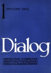 Okładka książki Dialog, nr 1 (117) / styczeń 1966 Archibald MacLeish, Redakcja miesięcznika Dialog, Władysław Terlecki