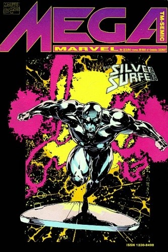 Okładka książki Mega Marvel #03: Silver Surfer - Misja Heroldów Ronald Lim, M.C. Wyman, Ron Marz
