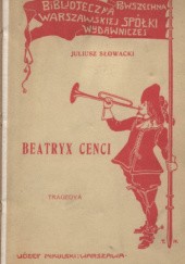 Okładka książki Beatryks Cenci Juliusz Słowacki