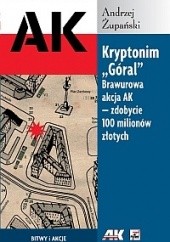 Okładka książki Kryptonim Góral. Brawurowa akcja AK - zdobycie 100 milionów złotych Andrzej Żupański
