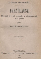 Okładka książki Agezylausz Juliusz Słowacki